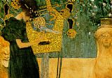 The Music (gold foil) by Gustav Klimt